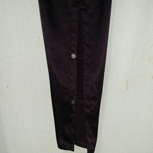 NADYA FIBER CONTENT DARK BURGUNDY FANCY PANTS XS - Picture 3 of 8